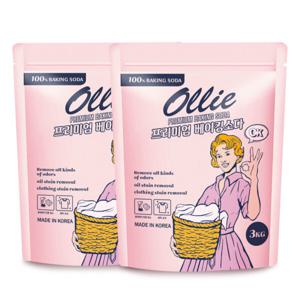 올리 프리미엄 베이킹소다 주방청소 기름때제거 냉장고탈취제 다용도천연세제 3kgX2개 계량스푼증정