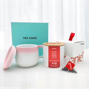 머그컵+에빠니 클래식 유기농 허브차 10티백 티로직 베리 선물세트