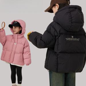 키즈 데일리 윔업 패딩 후드 점퍼 남아 여아 초등학생 유치원생 등원룩