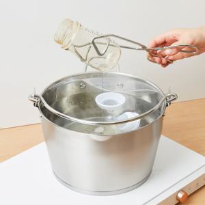 벨라쿠진 잼팟 6리터+유리뚜껑 세트 /인덕션 가능 열탕소독 젖병 소독