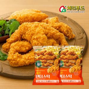 골든텐더스틱 2kg (1kgx2봉) 케이준 치킨 텐더 순살 통살 안심