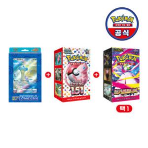 포켓몬 카드 게임 소드실드 점보카드컬렉션 라프라스 + 강화 확장팩 포켓몬 카드 151 + 확장팩 택1