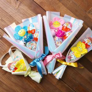 오로라 졸업식 사탕 킨더조이 꽃다발(베이직) - 목걸이 학예회 재롱잔치 발표회 유치원 어린이집 졸업