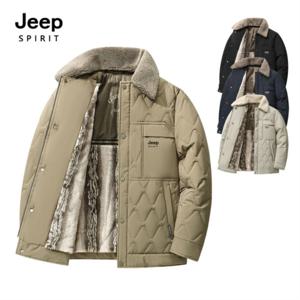 지프스피릿 겨울 남성용 카라 퍼자켓 비즈니스 보온 패딩 점퍼 QZ2566A