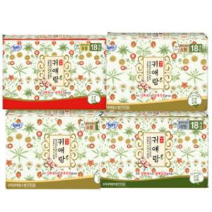 쏘피 바디피트 귀애랑 울트라날개 18px3팩+증정4p 소형 중형 대형 오버나이트 안심숙면 슈퍼롱 모음전