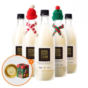 배상면주가 느린마을막걸리 크리스마스 에디션 750ml x 5입 + 사은품 증정
