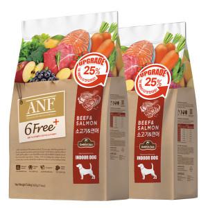 ANF 식스프리플러스 강아지사료 소고기연어 7.2kg 건식사료 (12/18 스타벅스 증정)
