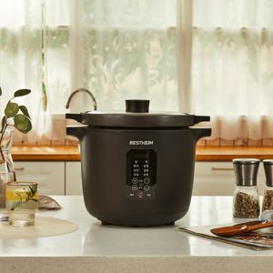 세라믹 멀티 슬로우 쿠커 전기 냄비 만능 찜기 팟 ESR-MD3500 블랙