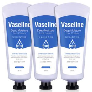 바세린 풋크림 대용량 핸드크림 휴대용 로션 60mlX3개