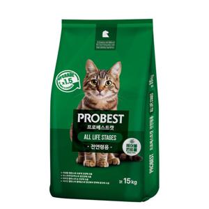 프로베스트 그린 고양이사료 15kg 전연령사료 건식사료