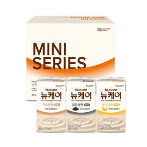 뉴케어 미니 3종 (구수한맛+검은깨+바나나) 150ml x 48팩 각 16팩 환자 영양식 식사
