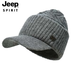 JEEP SPIRIT 남성 보온 모자 겨울 방한 모자 비니