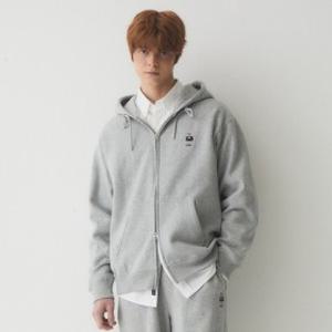 (현대백화점)후아유 공용 스티브 기모 후드 집업 WHMZE4T21U