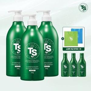 TS TS 슈퍼케라틴TS샴푸 1 020gx3개+슈퍼케라틴TS샴푸 100gx3+부직포쇼핑백1개(색
