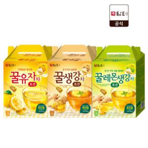 담터 포션 3종 (꿀유자차15T 꿀생강차15T 꿀레몬생강차15T) 모과도라지3T 증정(라이브 특가)