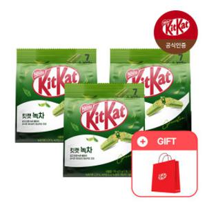 (2+1) 킷캣 미니 녹차 17g 7개입 x 3팩