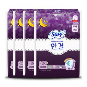 쏘피 바디피트 한결 슈퍼롱 20P  x 4개