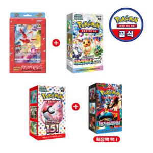 포켓몬 카드 게임 점보카드컬렉션 라티아스 + 하이클래스팩 테라스탈페스타 ex + 확장팩 151 + 확장팩 택1