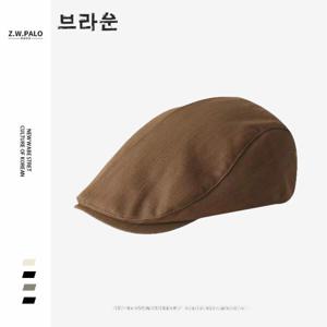 1+1여성 베레모 2025 봄여름 신상 레트로 캡 브리티시 스타일 포워드 캡 패션 모자 1+1