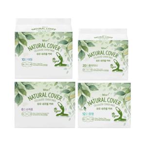 와우 내추럴 커버 생리대 중형 대형 슈퍼롱 SET / 제약사가 만든 비건 생리대