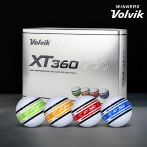 볼빅 골프공 XT360 퍼팅라인 트랙 3피스 골프볼 360도 듀얼컬러 고반발 비거리 골프볼 2025년
