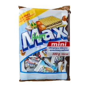 플리스 해피 미니 맥스 밀크 앤 헤이즐넛 웨이퍼 300g 웨하스 초코과자