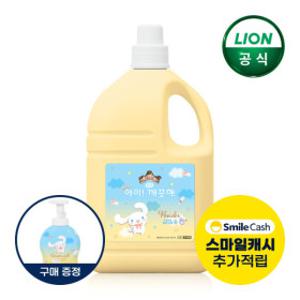 아이깨끗해X시나모롤 핸드워시 대용량 리필 순향 4.5L x 1개 + 시나모롤 490ml 공용기 x 1개