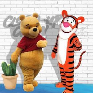 인형탈 캐릭터 곰돌이푸 졸업식 놀이동산 홍보 동물탈 착용 풀오버 호랑이 성인