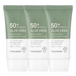 (12월 행사) 알로에 썬크림 2개+1개더 / SPF50+ PA++++ 50ml 자외선차단 3중 기능성 선크림