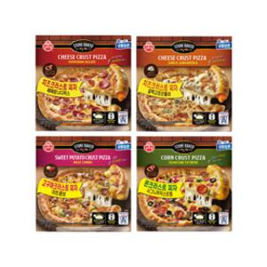 오뚜기 치즈/콘/고구마 크러스트 피자 2개+2개 골라담기 (총 4개)