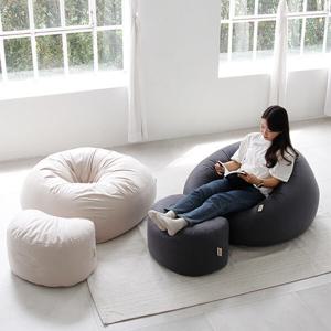 폴랑 알로바 원형 빈백 소파 1인용 쿠션 카페 독서의자 원룸 자취방 거실 패브릭 쇼파 100% 국내제작