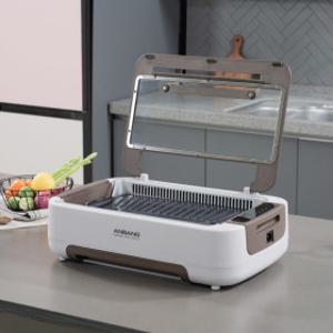 (공식) 안방그릴 울트라 연기+냄새+기름잡는 전기그릴 (+가방+필터10개) AB1101MF/바베큐 삼겹살 시즌6