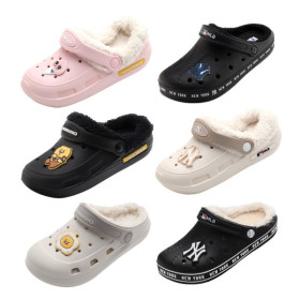 MLB 카카오프렌즈 키즈방한화 아동방한샌들 키즈방한슬리퍼 아동방한슬리퍼 초등털실내화 아동털실내화