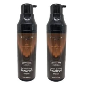 꾸띄르헤어샴푸 시즌4  새치 염색 샴푸 190ml 멋내기갈색 2개