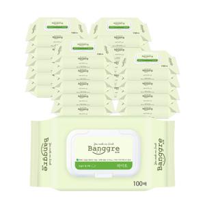 방그레 라이트 캡형 100매 20팩 물티슈 아기물티슈