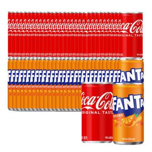 코카콜라+환타오렌지 190ml 60캔 (각 30캔)