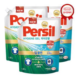 퍼실 하이진젤 듀얼(드럼/일반 겸용) 1.8L x3개 세탁세제