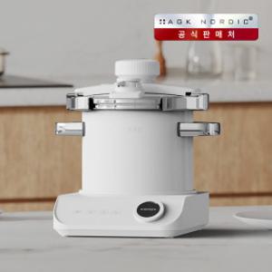 AGK NORDIC 순삭 멀티전기쿠커 라면 전기포트 전기찜기 웜 화이트 멀티 압력밥솥으죽 찜요리 이유식까지