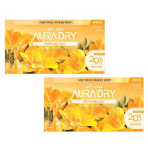 아우라 건조기시트 퍼퓸맥스 윌유메리미 100매 2개
