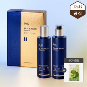 닥터지 블랙 스네일 베이직 2종 세트 (토너 150ml+에멀전 150ml) +시트마스크1매(랜덤)
