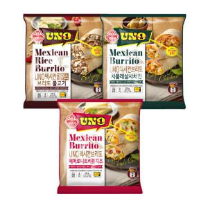 오뚜기 UNO 멕시칸 브리또 페페로니트리플치즈/치폴레살사치킨/불고기 총12개