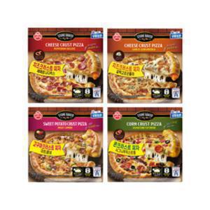 오뚜기 치즈/콘/고구마 크러스트 피자 2개+2개 골라담기 (총 4개)