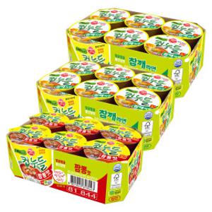 컵누들_참깨라면_컵 (37.5GX6) 2개 + 컵누들_짬뽕맛_컵 (38.2GX6) 1개