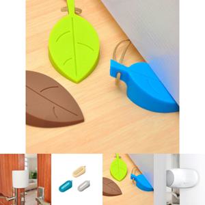 나뭇잎 실리콘 방문 스토퍼 1+1/문닫힘방지/방문콕방지/손끼임방지/도어/쿠션/문고정장치/문쾅방지