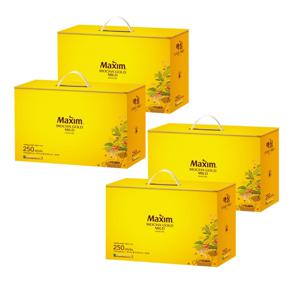 동서 맥심 모카골드 250T x 4박스 1000T 선물세트 회사 단체 마일드 사무실 자판기 간식 커피믹스