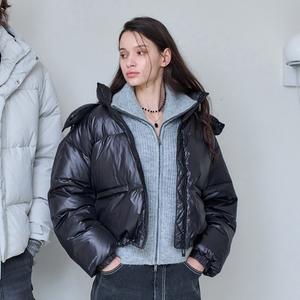 행텐 본사직영 여성 덕다운 후드 디테쳐블 크롭 푸퍼패딩_100(10490-113-812-49)