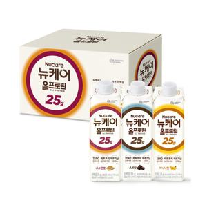 뉴케어 올프로틴 멀티팩 245ml x 18팩 고소한맛 초코맛 바나나맛 각 6팩 락토프리 당류 제로 아르기닌