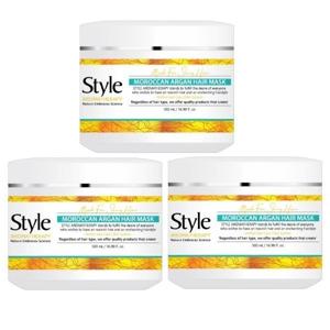 모로칸 아르간 헤어팩 대용량 500ml 3개 극손상 물미역 트리트먼트 프리미엄 헤어클리닉