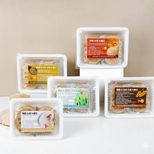 고수의누룽지 5종 모듬 패밀리세트 / 국내산 현미잡곡 누룽지 세트 선물용 식사대용 대용량