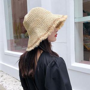여름 라피아햇 사파리 밀짚모자 썸머 여자 벙거지모자